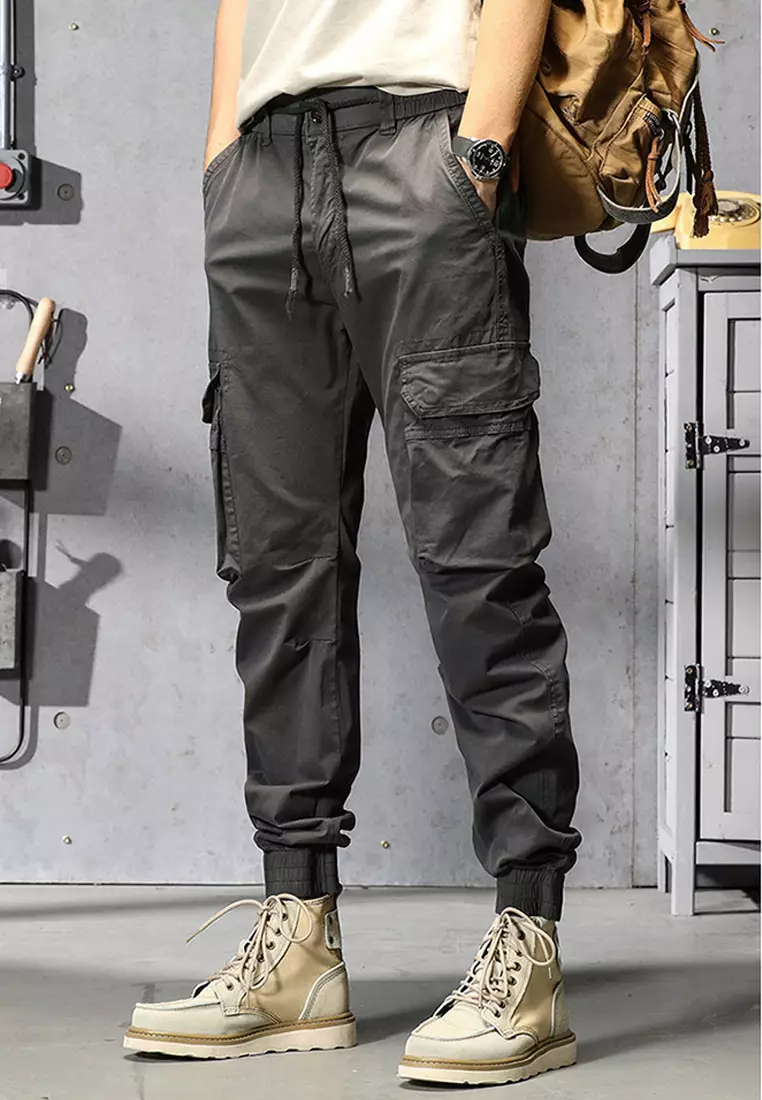 Sports Style Pockets Cargo Pants GJL659