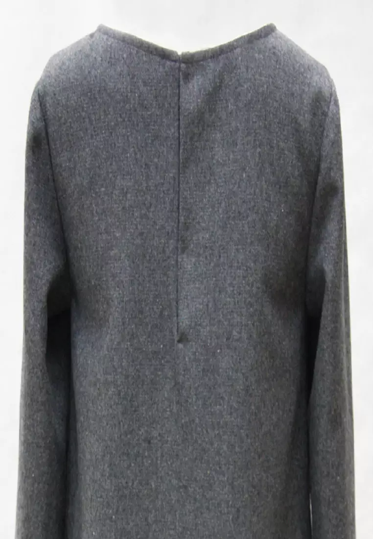 Grey Fabric One Piece Dress 1822D0521