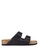 Birkenstock 黑色 Arizona Smooth Leather Sandals BI090SH93JPMMY_1