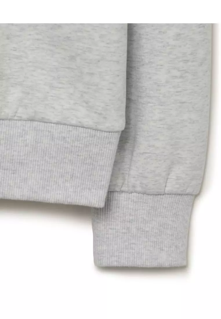 MLB WOMEN'S BASIC ATHLEISURE SMALL LOGO BRUSHED HALF ZIP