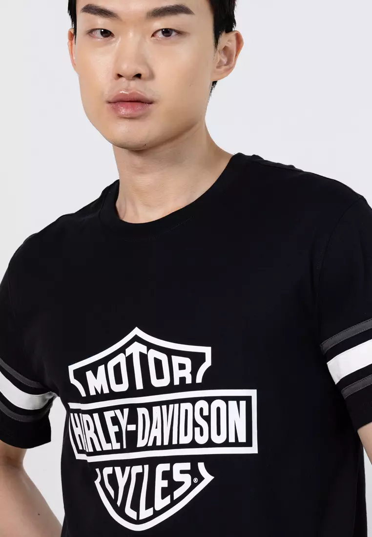 『Harley TEE BLACK XL』 Harley-Davidson H-D® Essential Sleeve Stripe '03 Tee 2026 | Buy