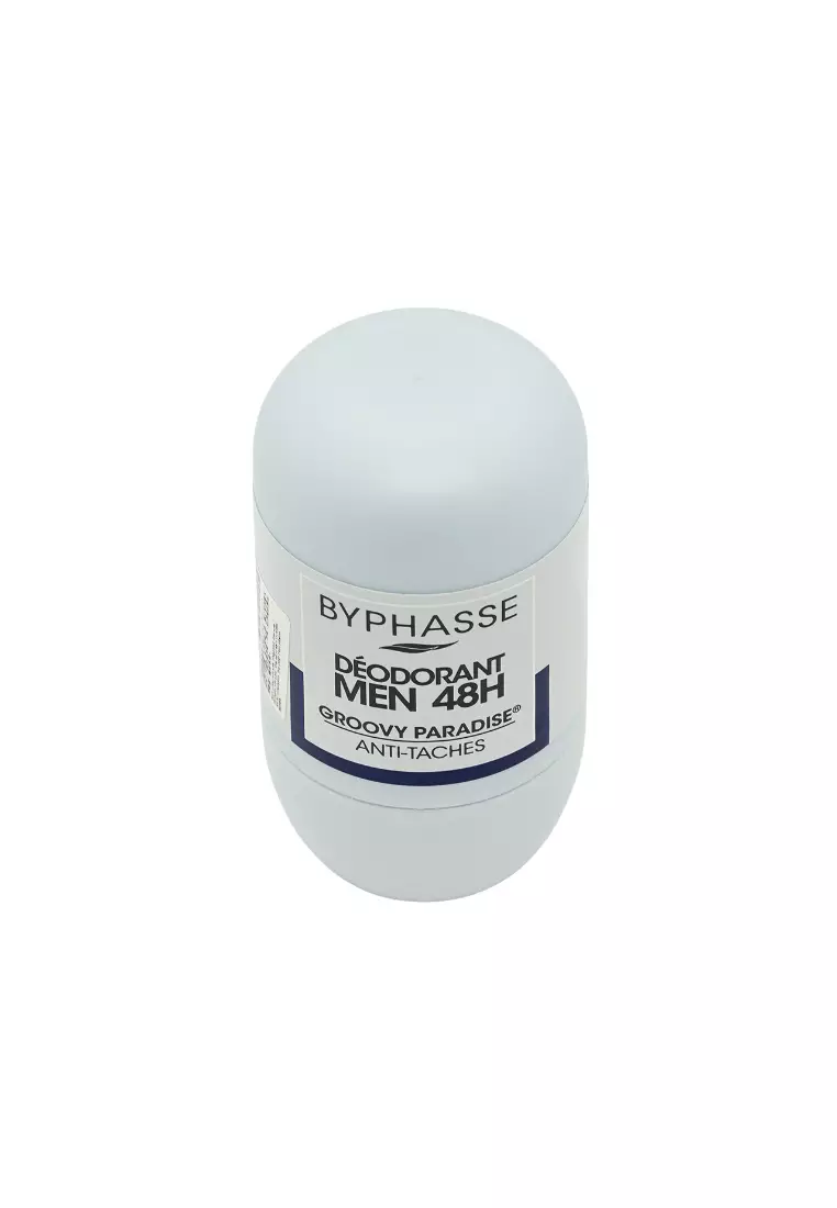 Byphasse 48H Men Deodorant Roll-On,Groovy Paradise 50ml