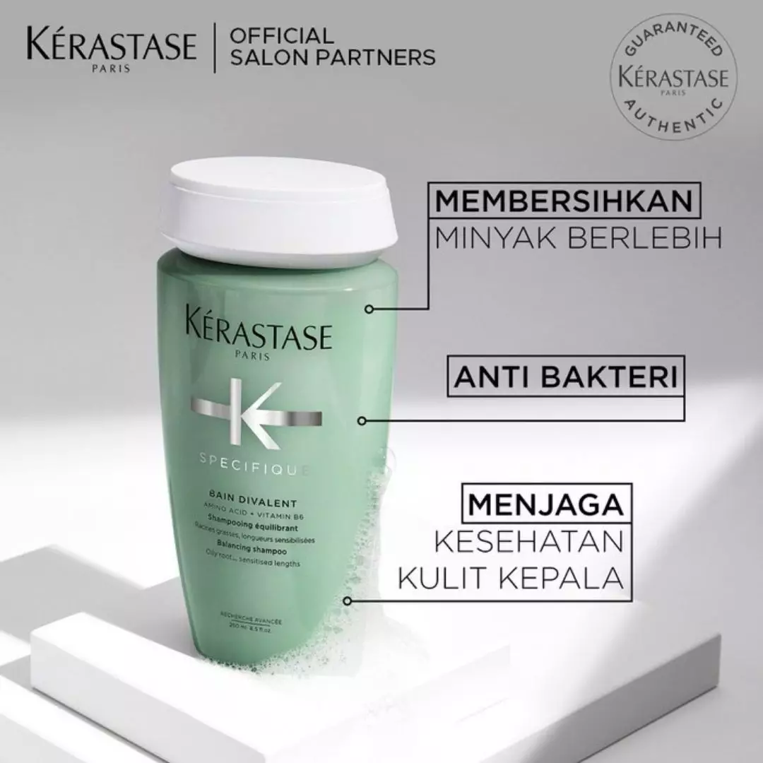 Kerastase Bain Divalent 500ml Shampoo for Oily Scalp - Shampo untuk Rambut Lepek & Kulit Kepala Berminyak