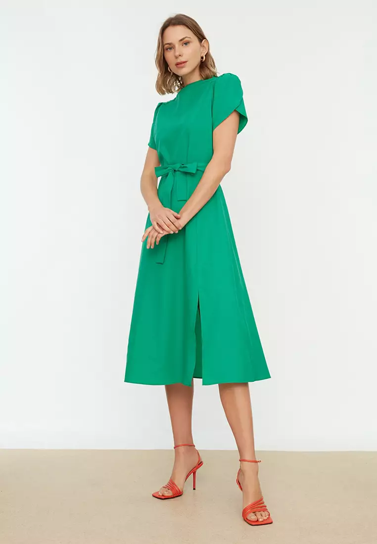 Belted Midi Dress