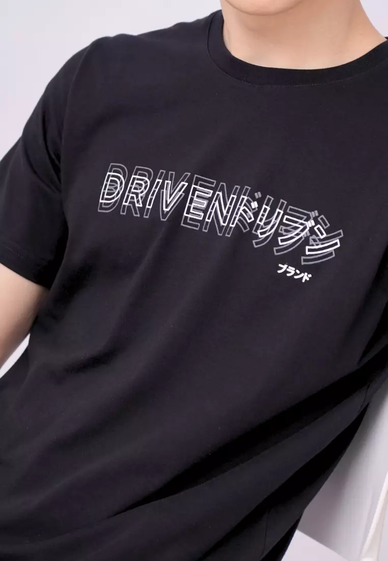 Ryusei Kaos Pria Driven Black