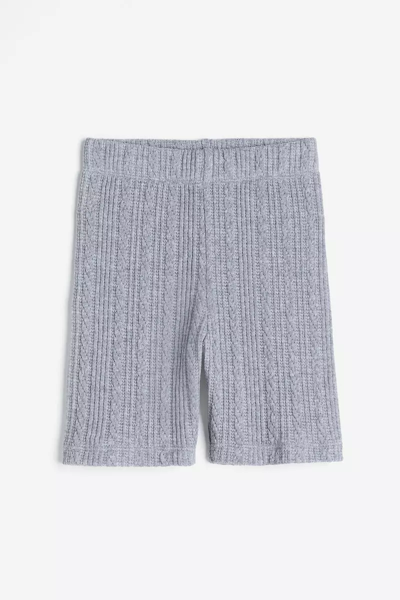 Textured jersey cycling shorts