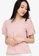 ZALORA BASICS pink 100% Recycled Polyester Puff Sleeve Top 383CDAA6D15461GS_3