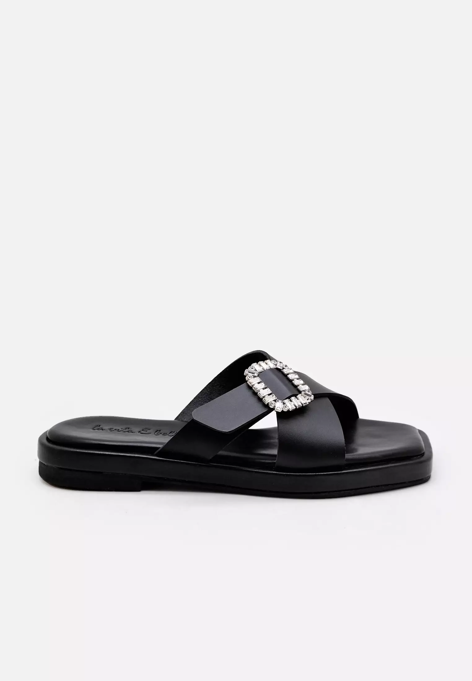 Millie Crystal Sandal Flat Wanita