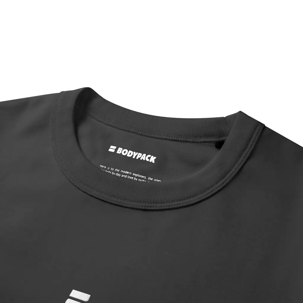 Poise 1.0 Short Sleeves Baju Kaos Lengan Pendek Relax Comfort - Abu Gelap