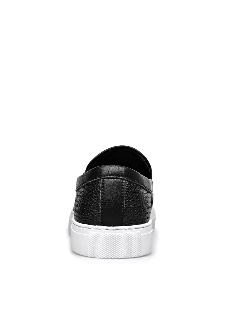 Hollowed Out Style Leather Slip-Ons YQ115804-21