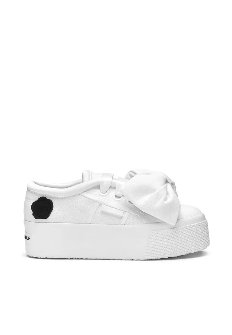 Discount on Superga  shoes - SKU: 2790 Cotton Bow Platform White
