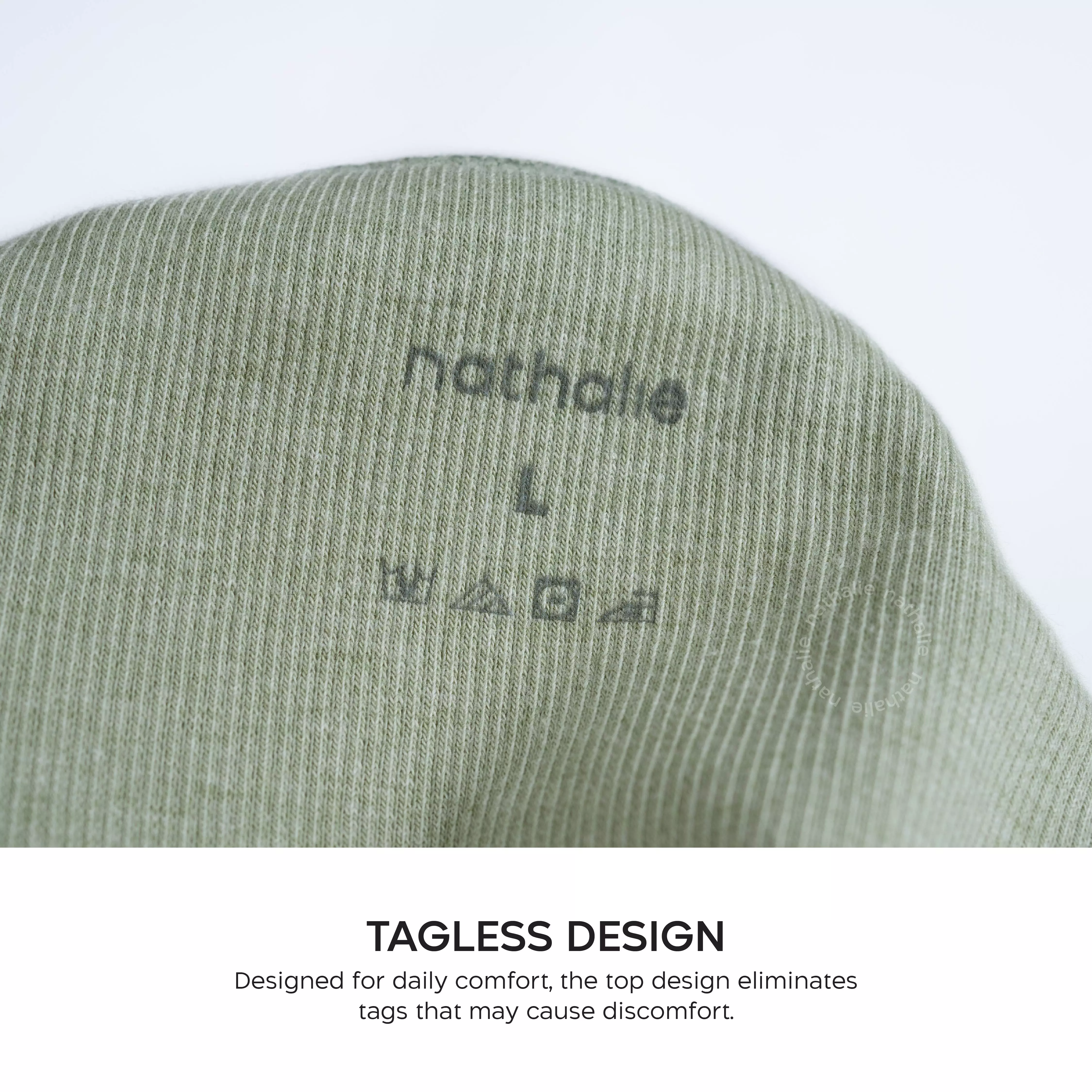 Nathalie Tanktop Cotton Blend Thin Strap NTA 3410 - Hijau