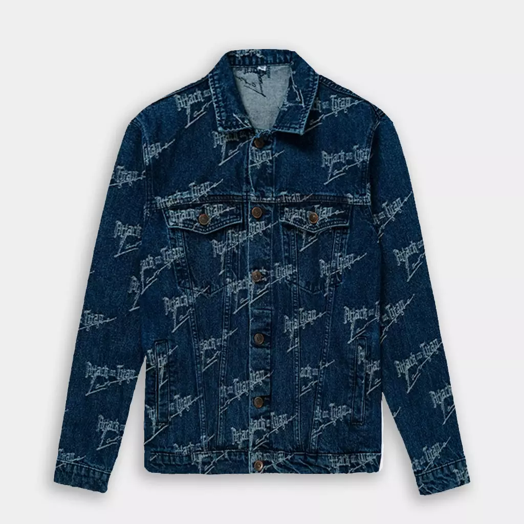 Jual Larusso Larusso Attack on Titan Jacquard Denim Jacket