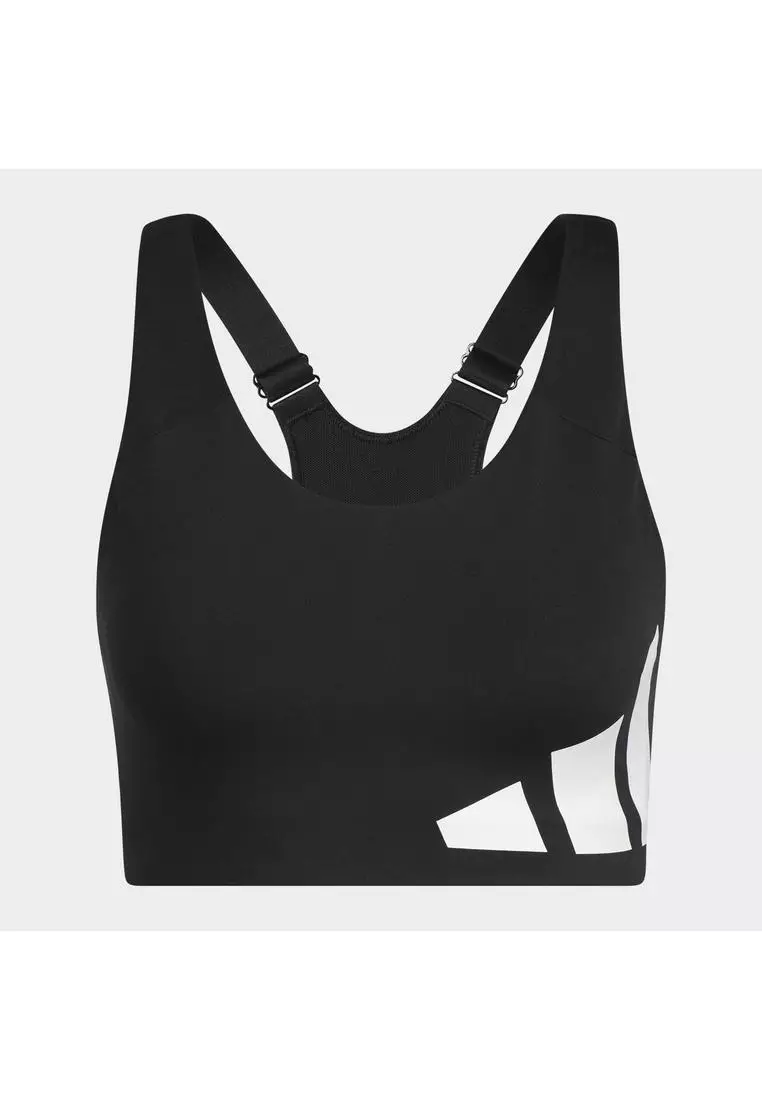 Buy ADIDAS ultimate high-support logo bra in Black/White 2024