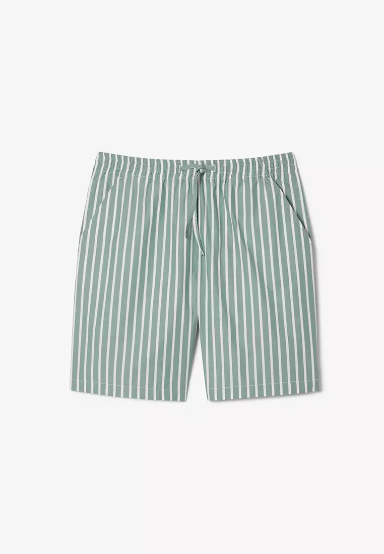 Relaxed Fit Striped Shorts