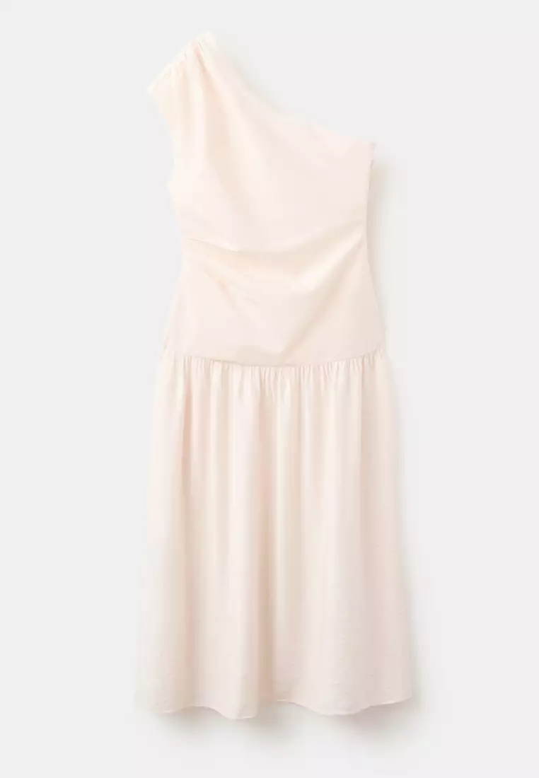 Asymmetrical Pleated Dress