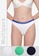 French Connection multi 3 Packs Logo Thongs 062FCUS2D45B25GS_1