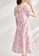 OUNIXUE pink French Lace Square Neck Floral Dress FE4AAAAD413282GS_2