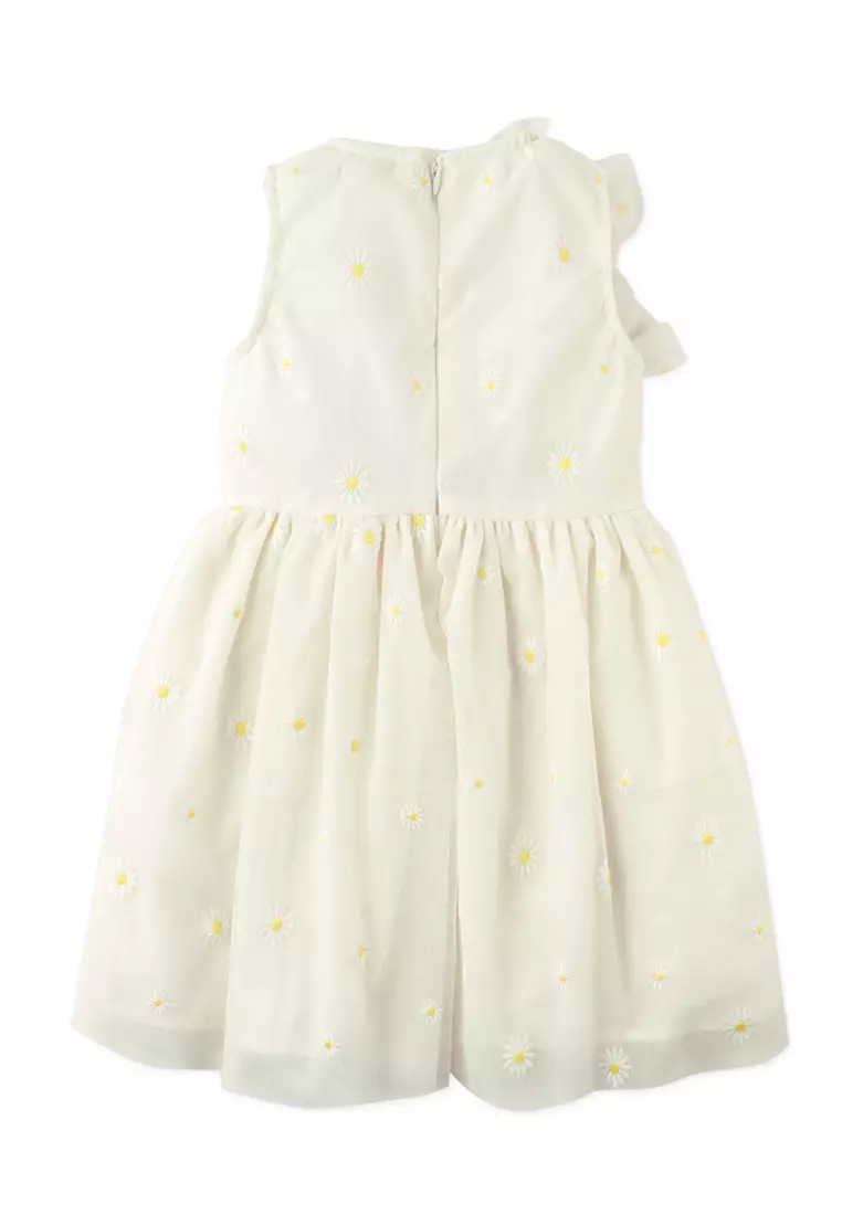 Elisif Embroidered Dress With Ruffles