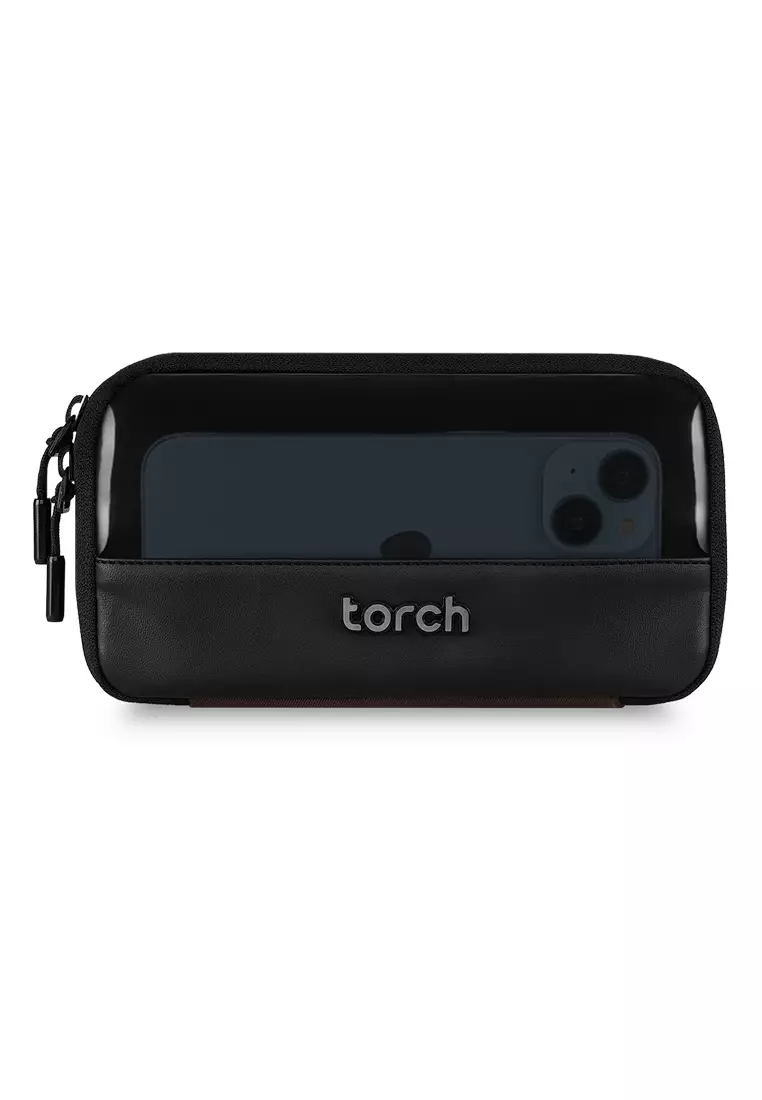 Jual TORCH.ID Torch Ritm Brown Neck Wallet Original 2025 | ZALORA ...