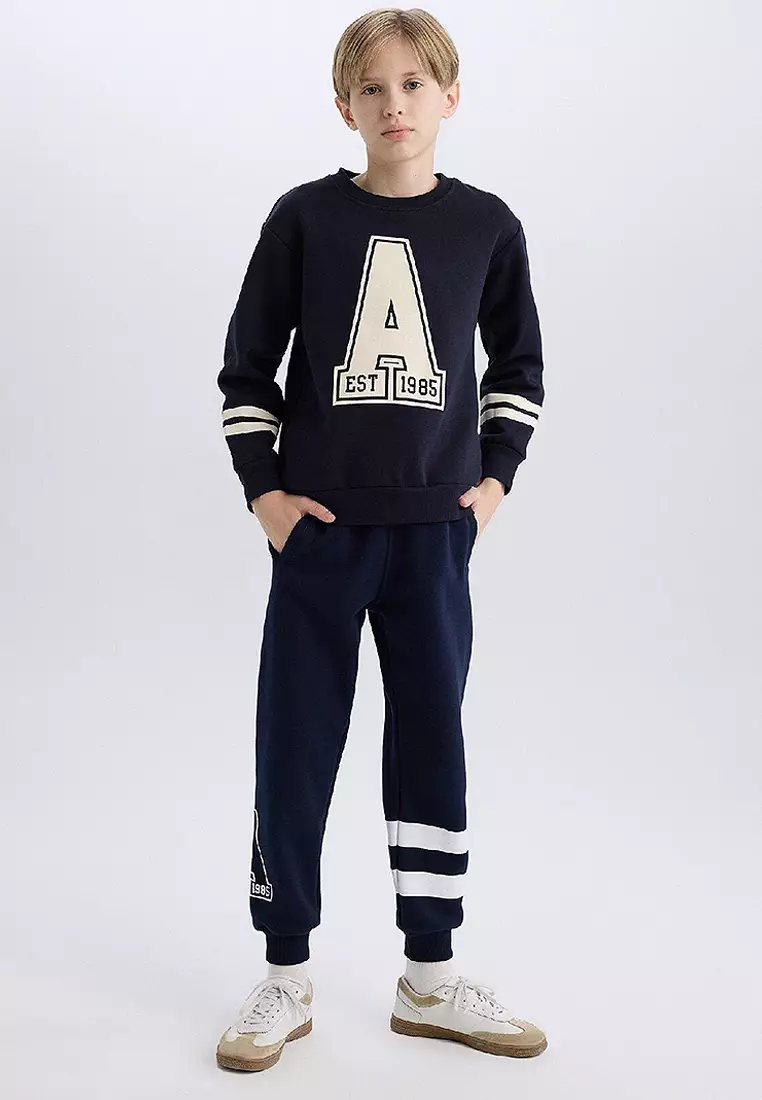 Crew Neck Printed Sweatshirt