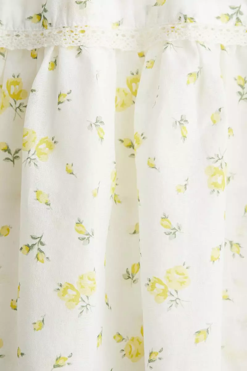 Lace-detail mini skirt