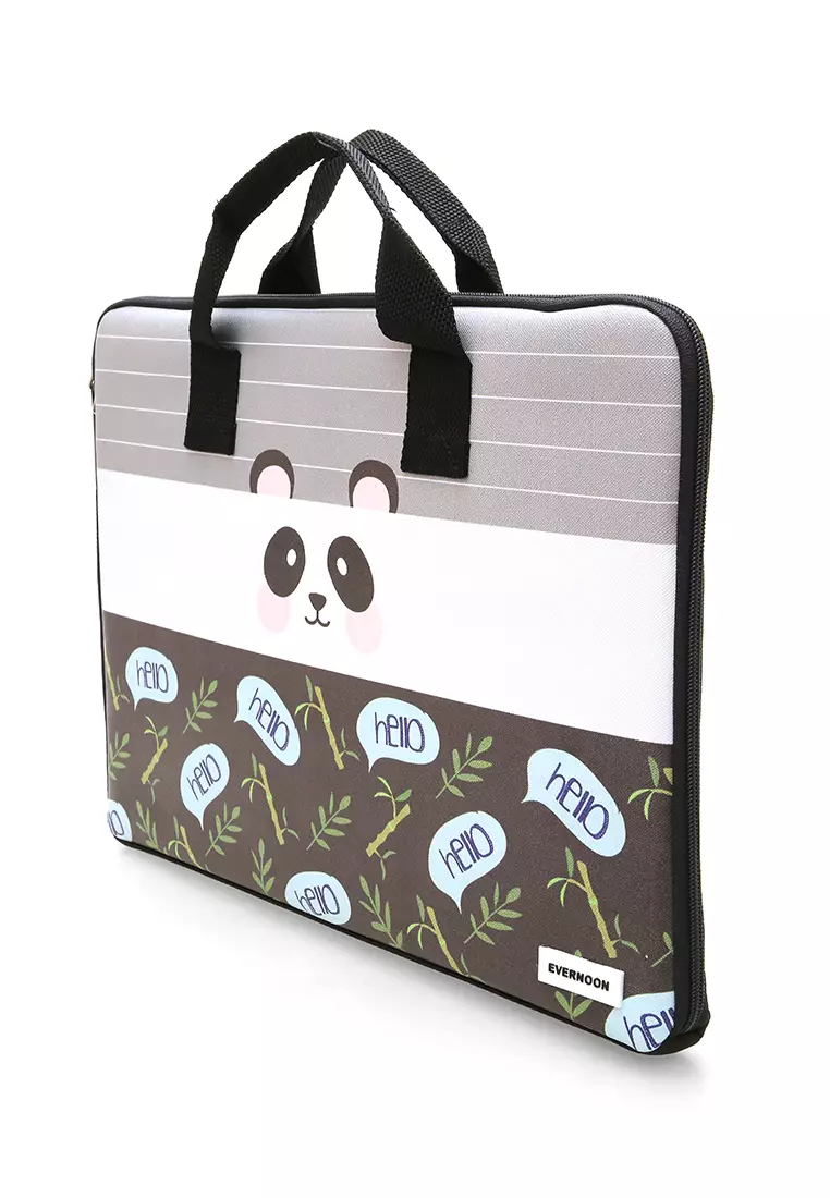 Arsy Hand Laptop Bag Animal Picture Dan Material Berkualitas - Panda