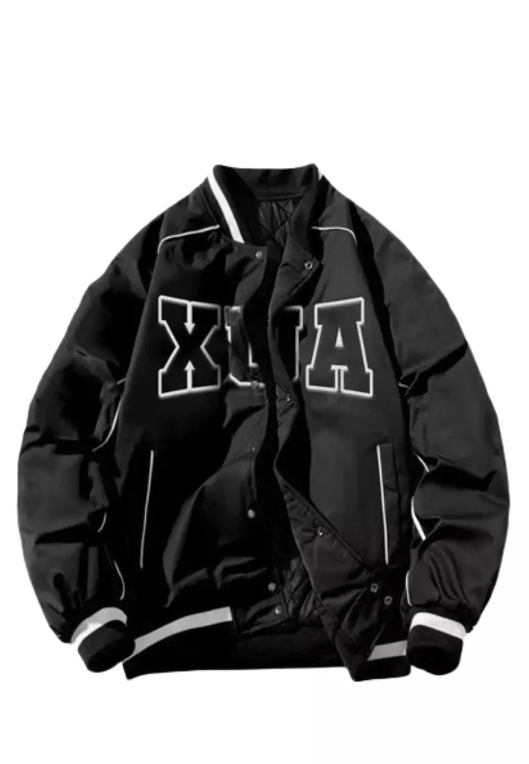 Jaket Varsity Black