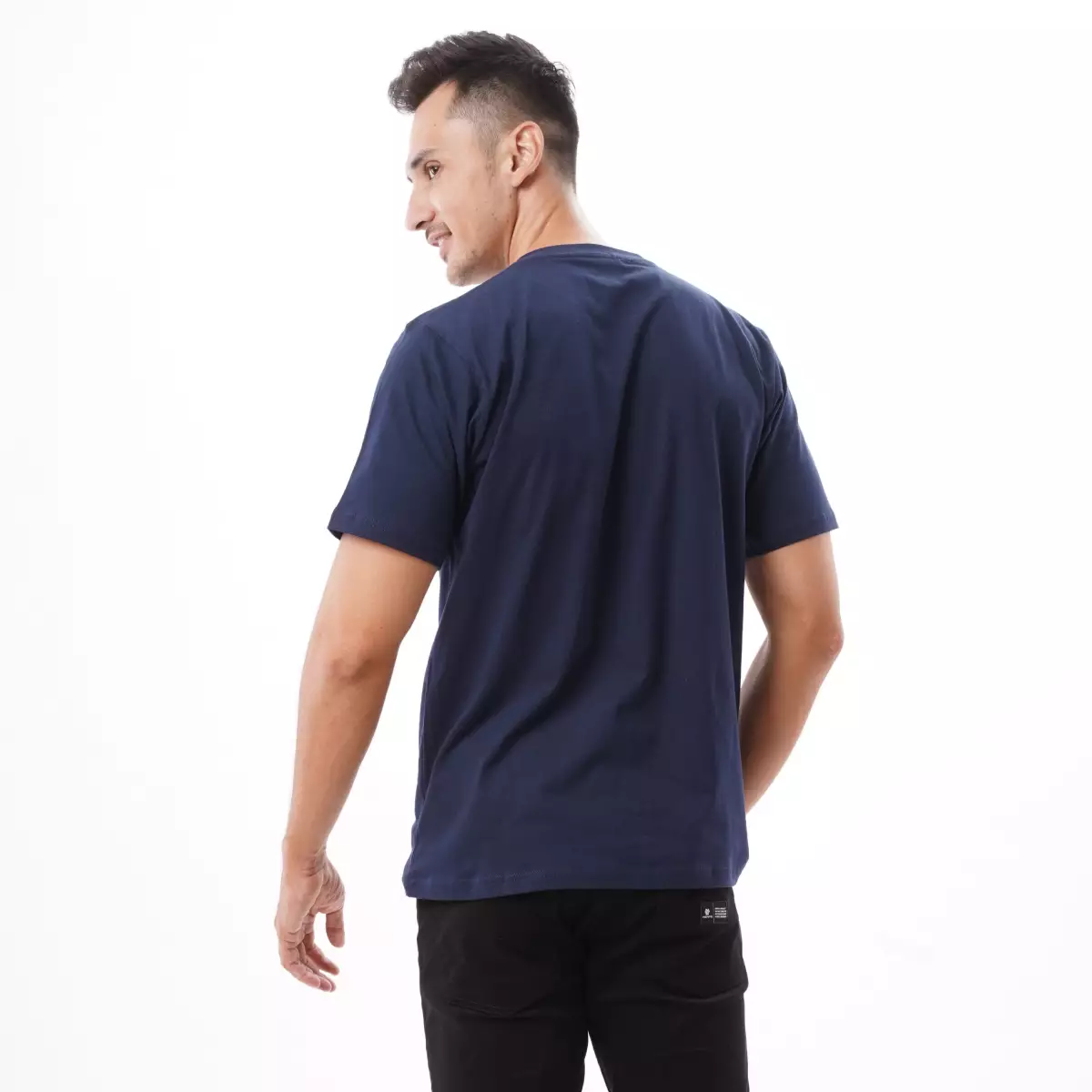 Tiento Tshirt Pro Basic Navy Kaos Olahraga Lengen Pendek Biru Tua