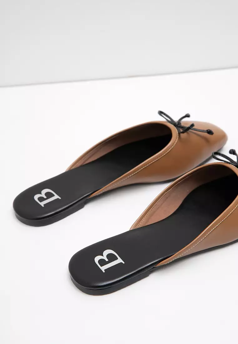 Sofia Celista Bow Mules Brown