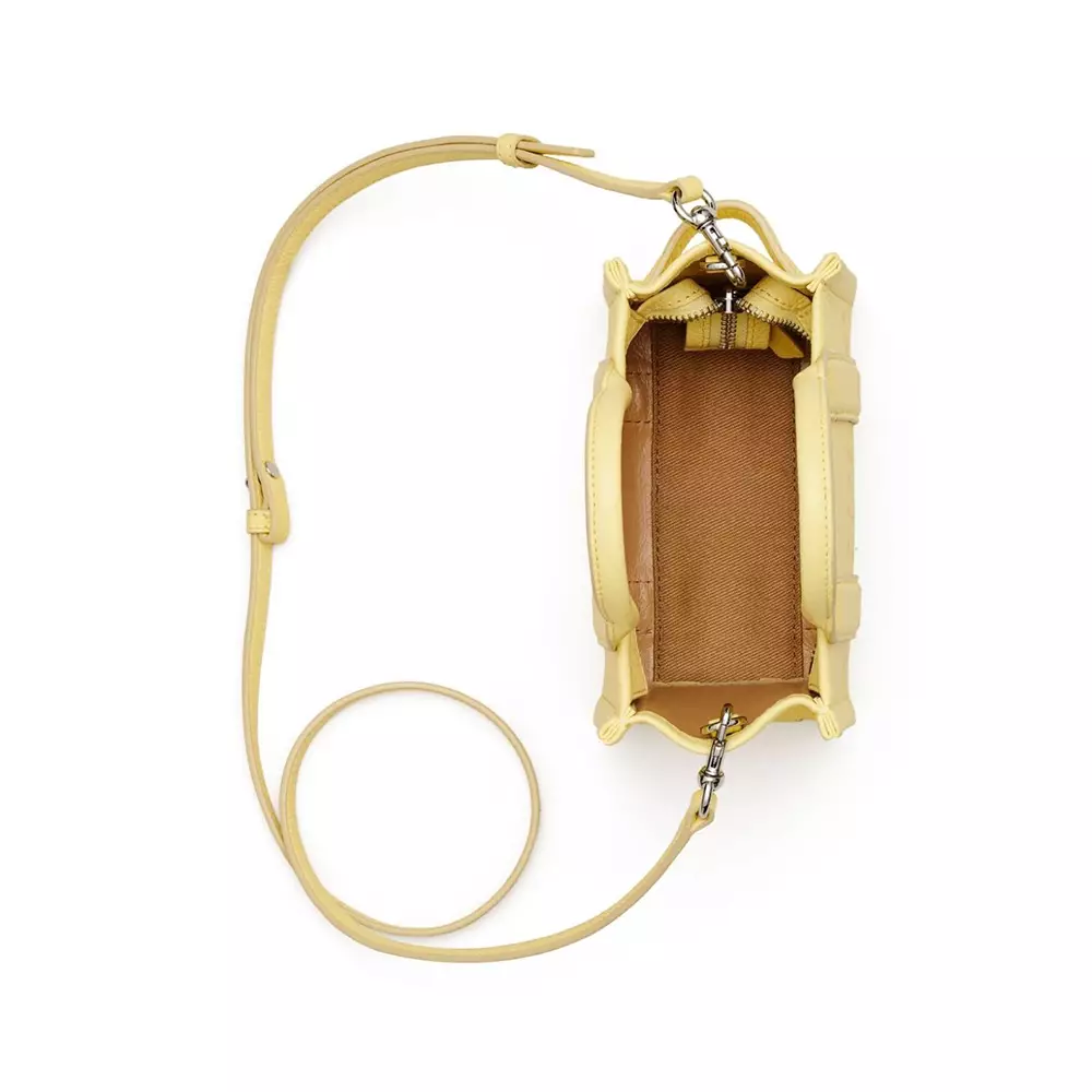 [6.6UNCANG HARGA] The Leather Mini Tote Bag Custard