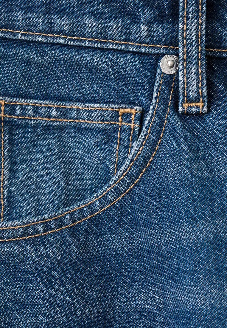 Mid-Rise Balloon Jeans