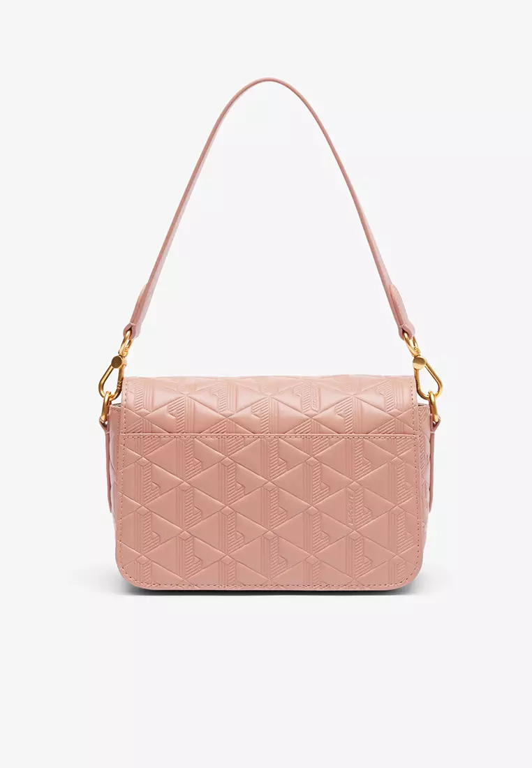 Maheki Embossed Leather Shoulder Bag