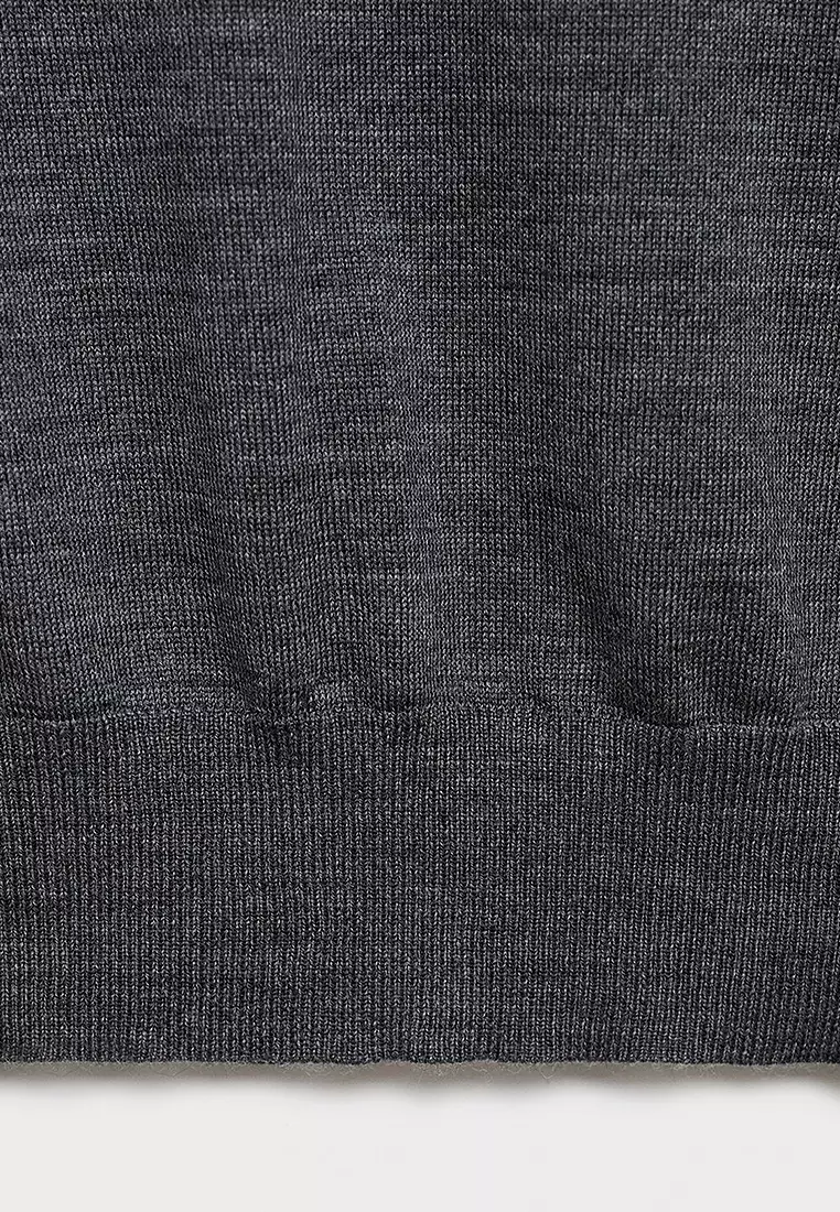 100% Wool V-Neck Sweater
