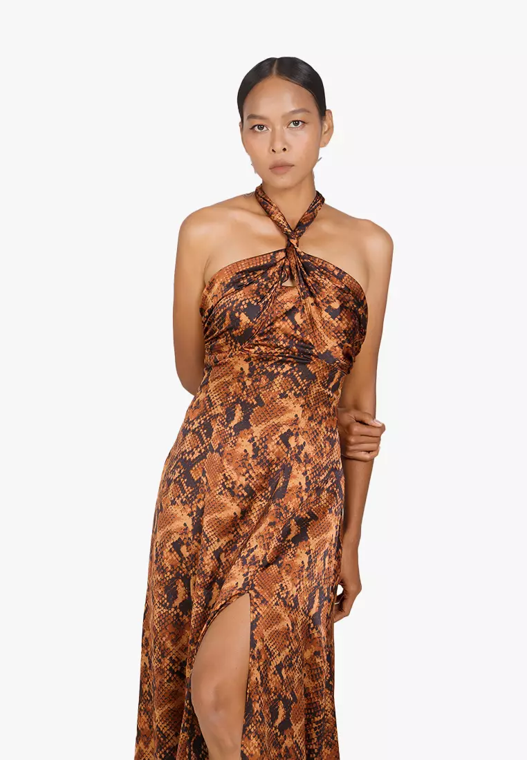 New Linen New Horizon Maxi Silk Dress