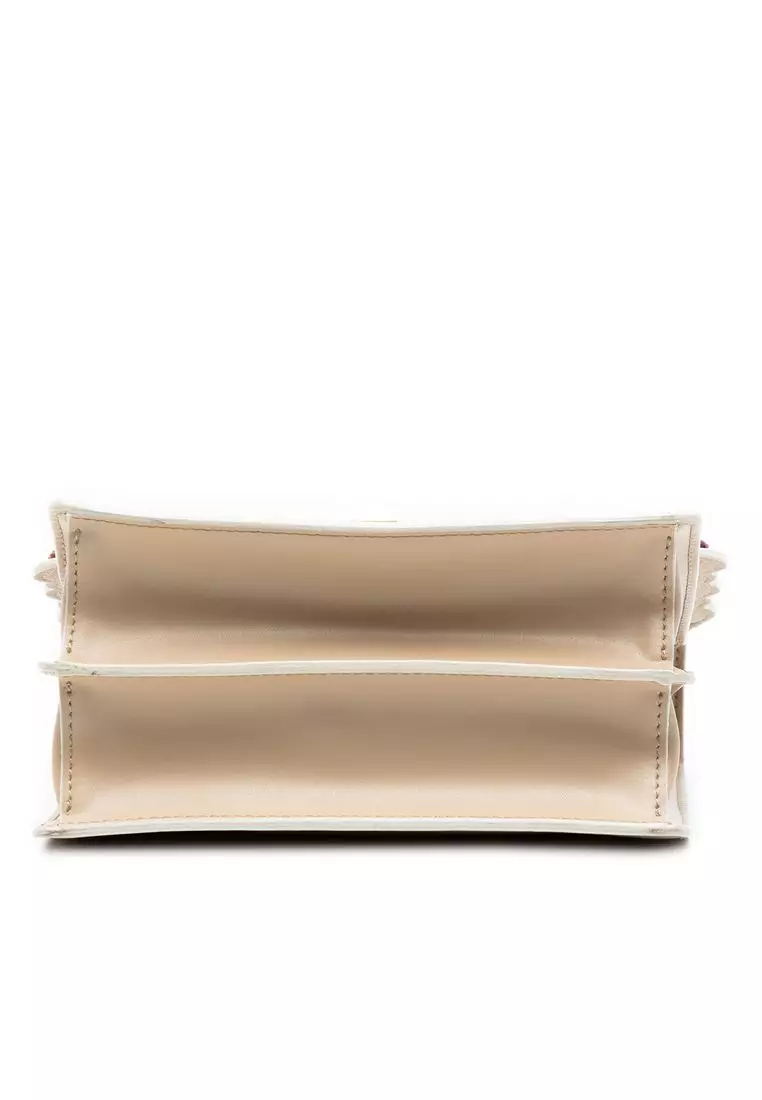 Buy Fendi Pre-Loved Fendi Mini Scalloped Leather And Studded