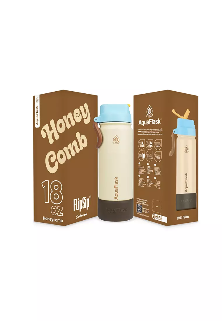 18oz Honey Comb Colorwave Flip Sip Lid Collection