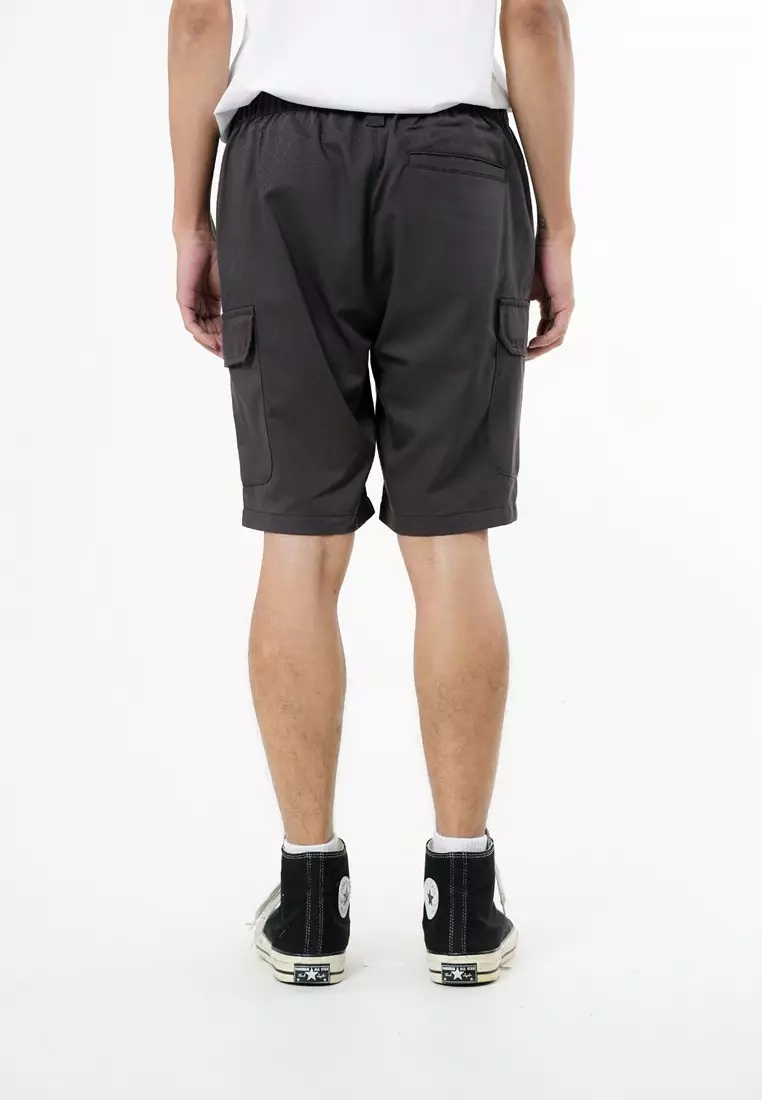 3Second Men's Short Cargo Pants Relaxed Fit Cotton Twill North C010225
