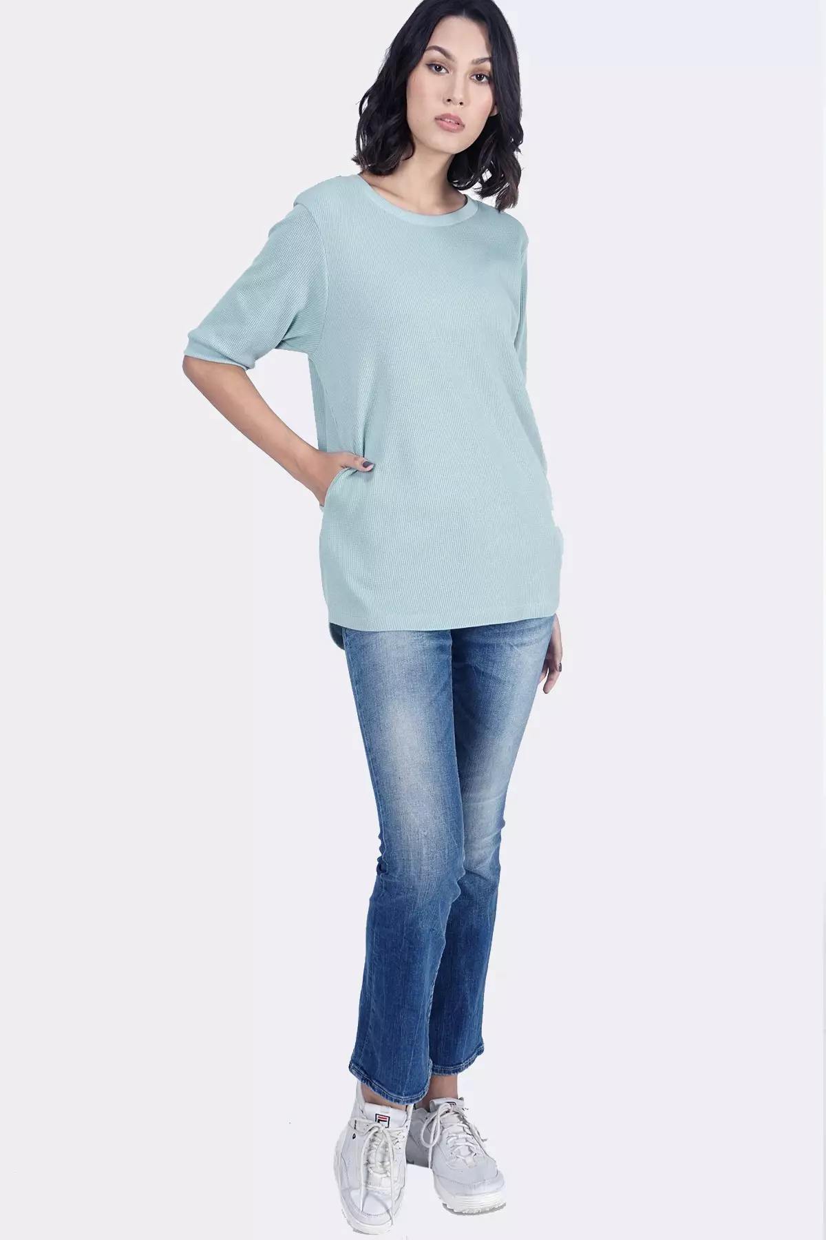 Kaos Wanita Elley Light Green