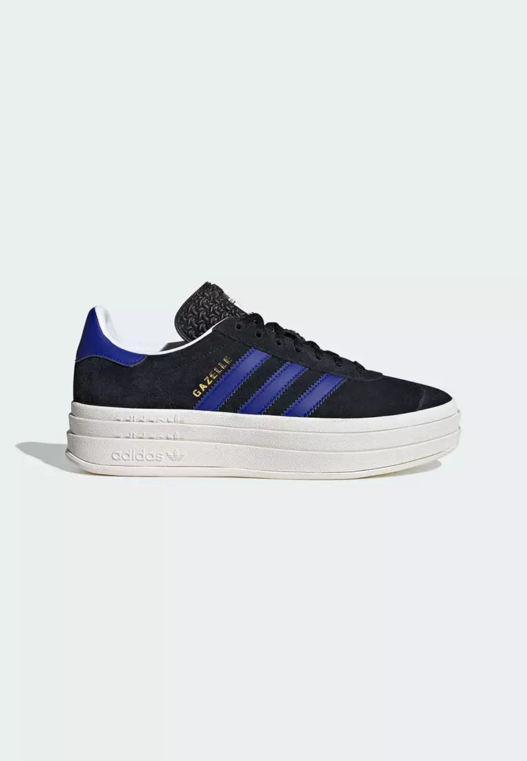 Womens adidas gazelle athletic shoe black cheap