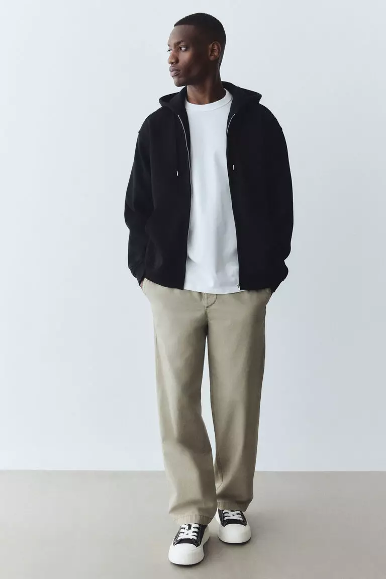 Zip-through hoodie