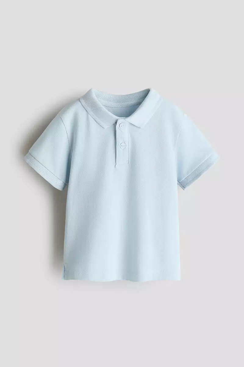 Cotton piqué polo shirt