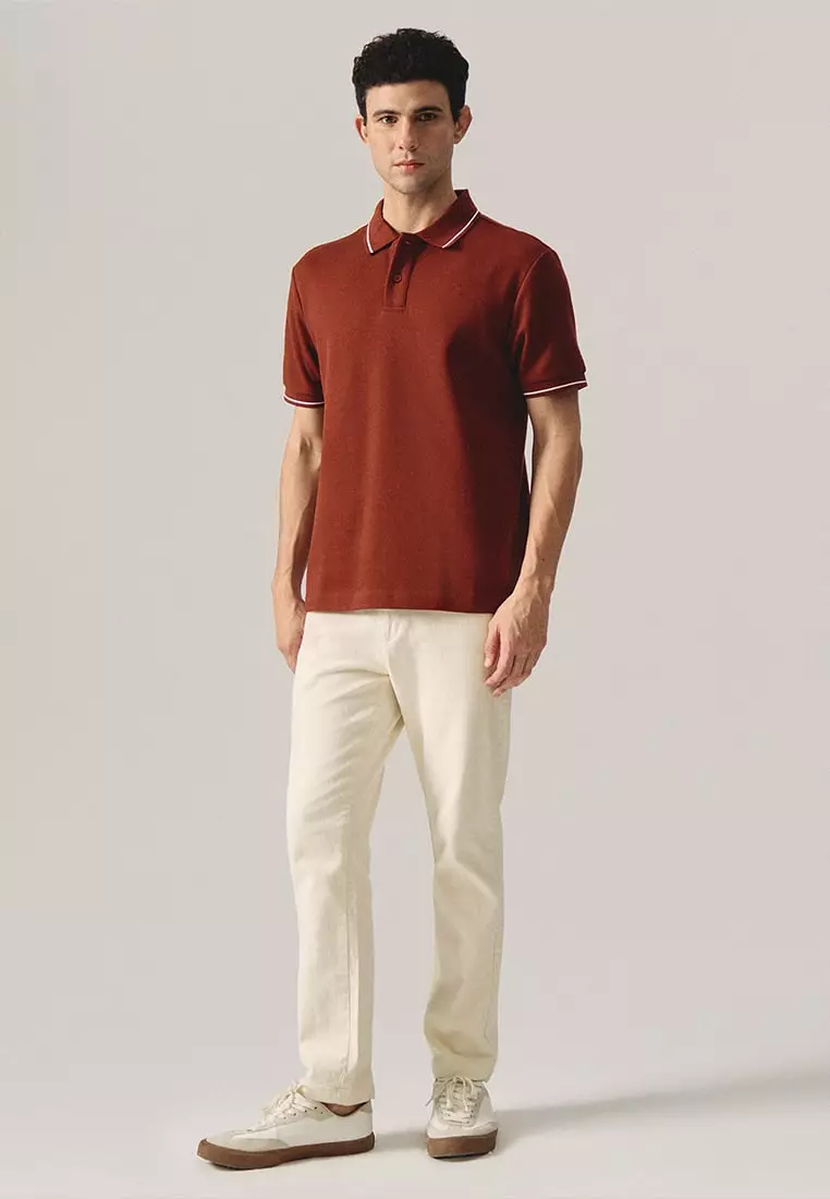 Premium Regular Fit Polo Shirt With Contrast Tipping