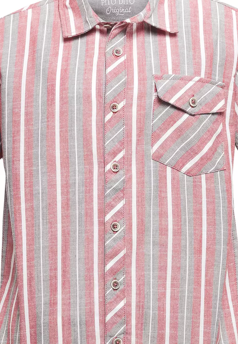 Pito Dito Boy Hamlet Kemeja Pendek anak Multicolor - Size 4