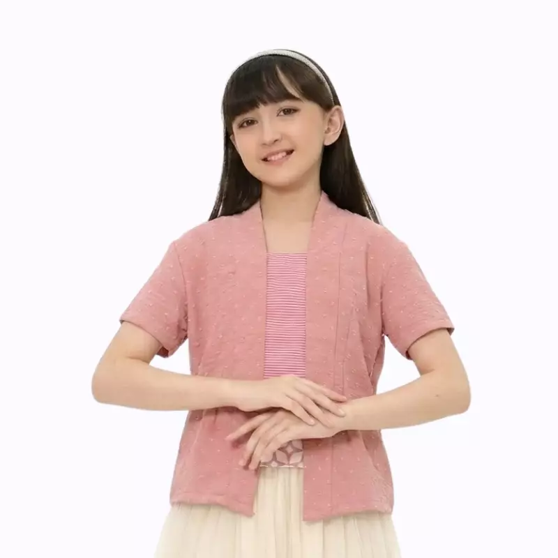 Blouse Batik Anak Perempuan - Atasan Batik - Bhatara Batik Yasmine - Baju Batik Modern Lengan Pendek