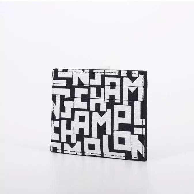 Longchamp Card Case Lgp White Black