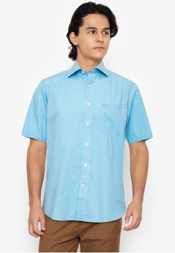 blue button up dress shirt