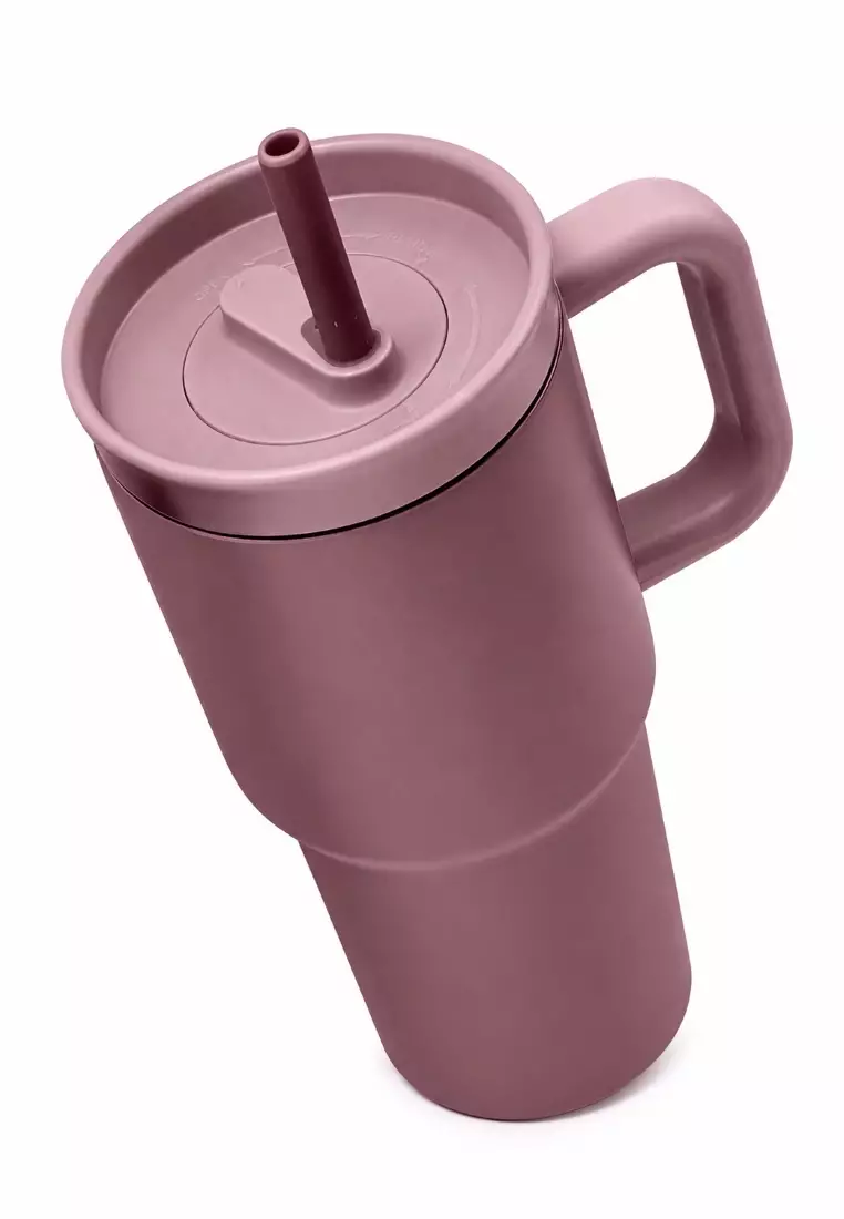 40oz Insulated Mug Tumbler Double Wall BPA Free Horizon Vacuum Flask - Rose Clay