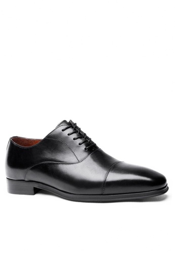 Twenty Eight Shoes black Leather Cap Toe Business Shoes 201608-11 8BD6ASH55D29D1GS_1