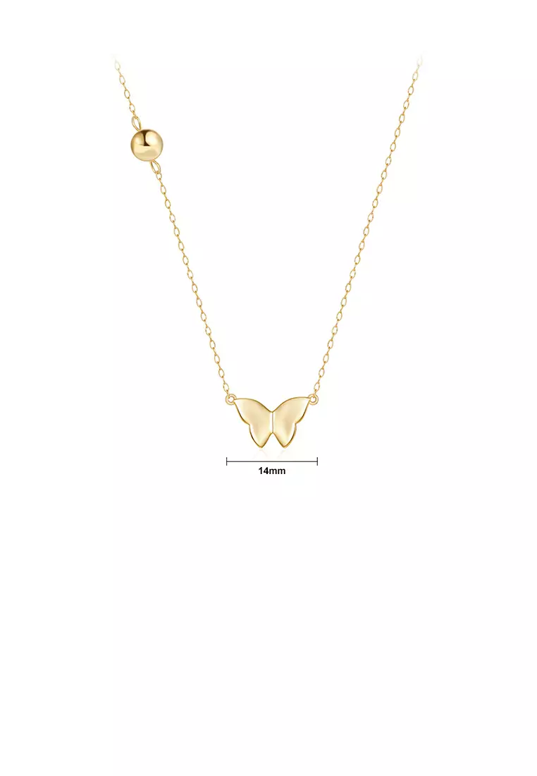 Buy Glamorousky 925 Sterling Silver Plated Gold Simple and Cute
